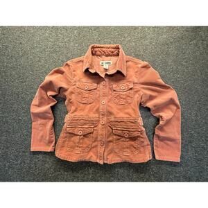 Vintage AC-3998 Y2K Pink Corduroy Jacket Size M EUC